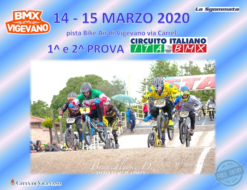 1′ e 2′ tappa circuito italiano bmx – Vigevano – 14 e 15 Marzo 2019
