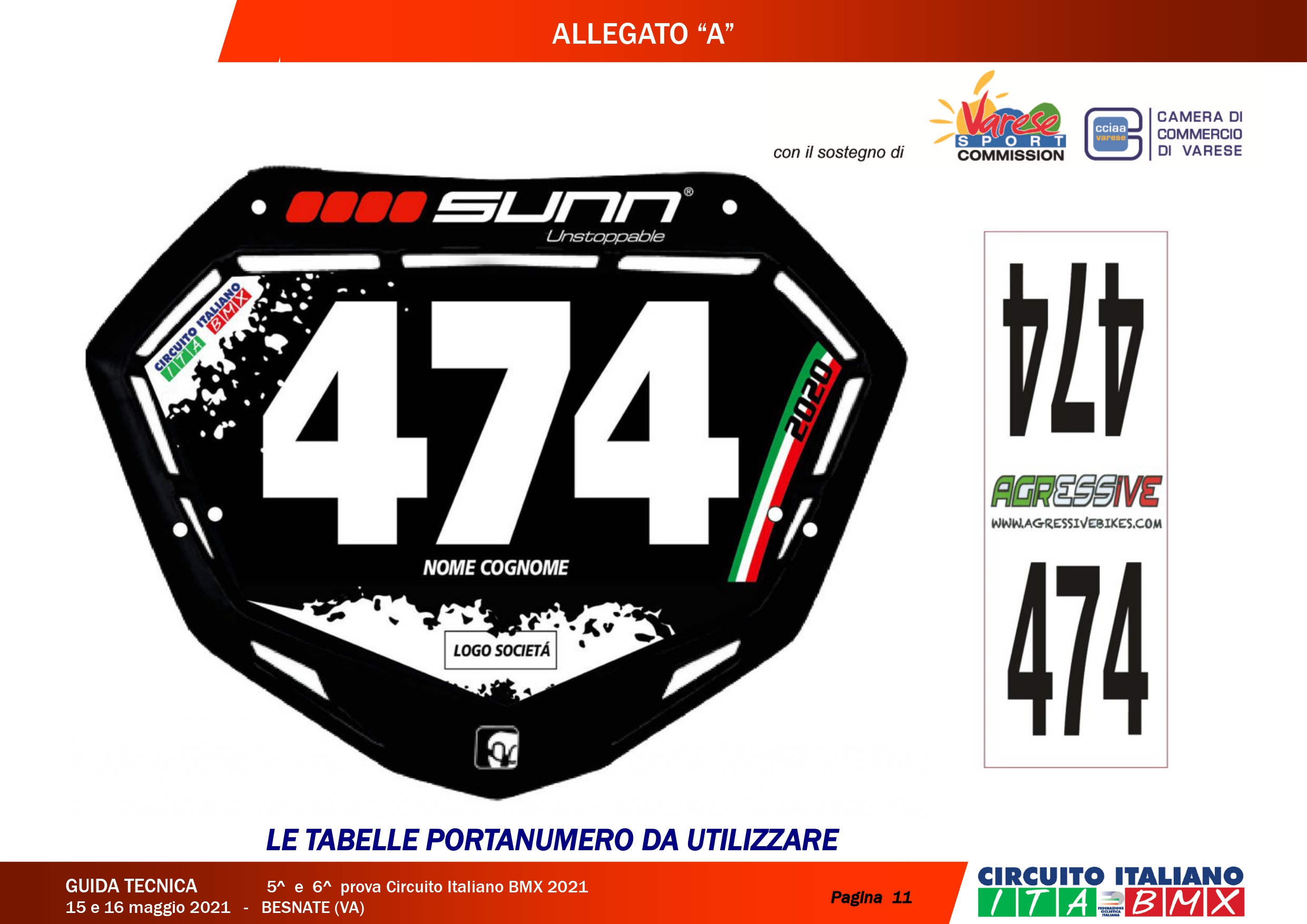 5′ e 6′ prova circuito italiano bmx – Besnate – 15 e 16 Maggio 2021