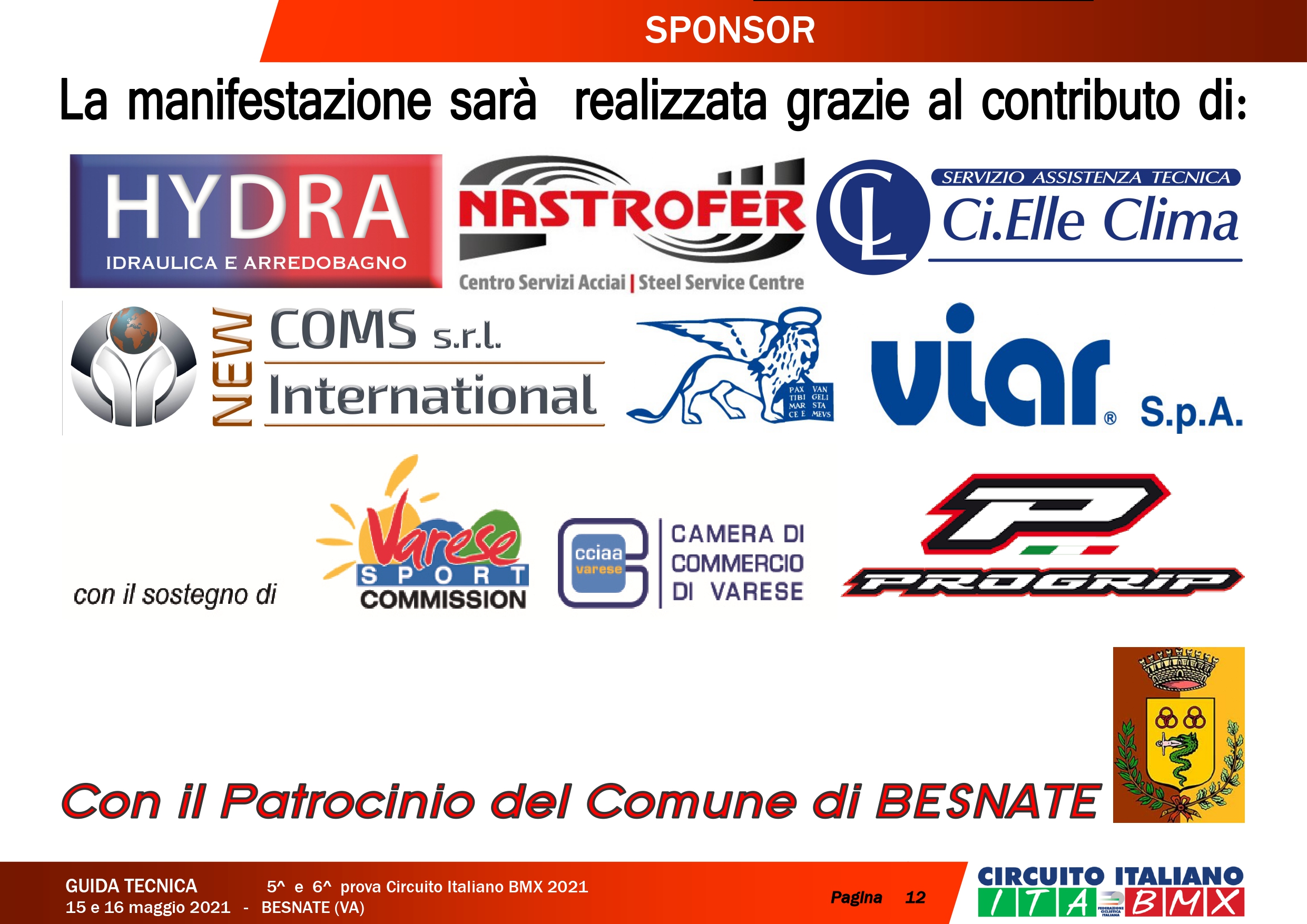 5′ e 6′ prova circuito italiano bmx – Besnate – 15 e 16 Maggio 2021