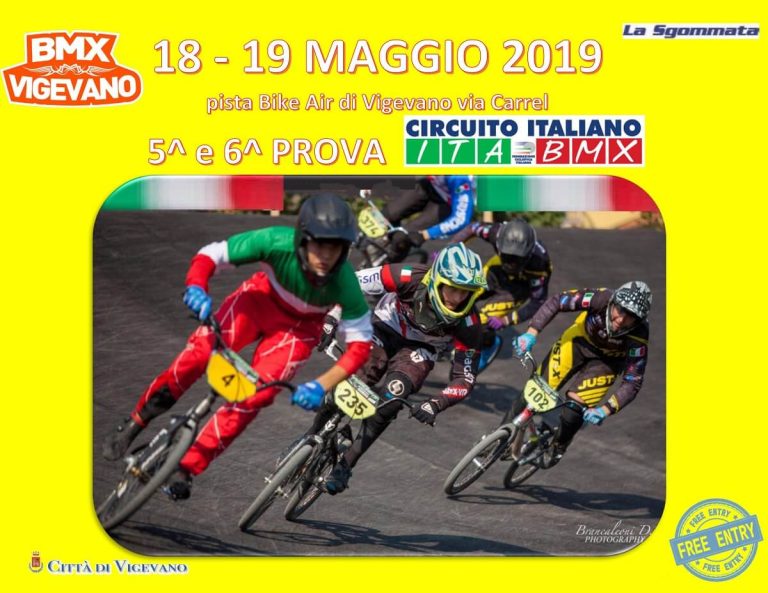 5′ e 6′ tappa circuito italiano bmx – Vigevano – 18 e 19 Maggio 2019