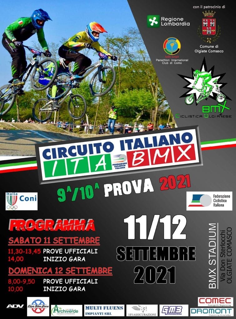 9′ e 10′ prova circuito italiano bmx – Olgiate – 11 e 12 Settembre 2021