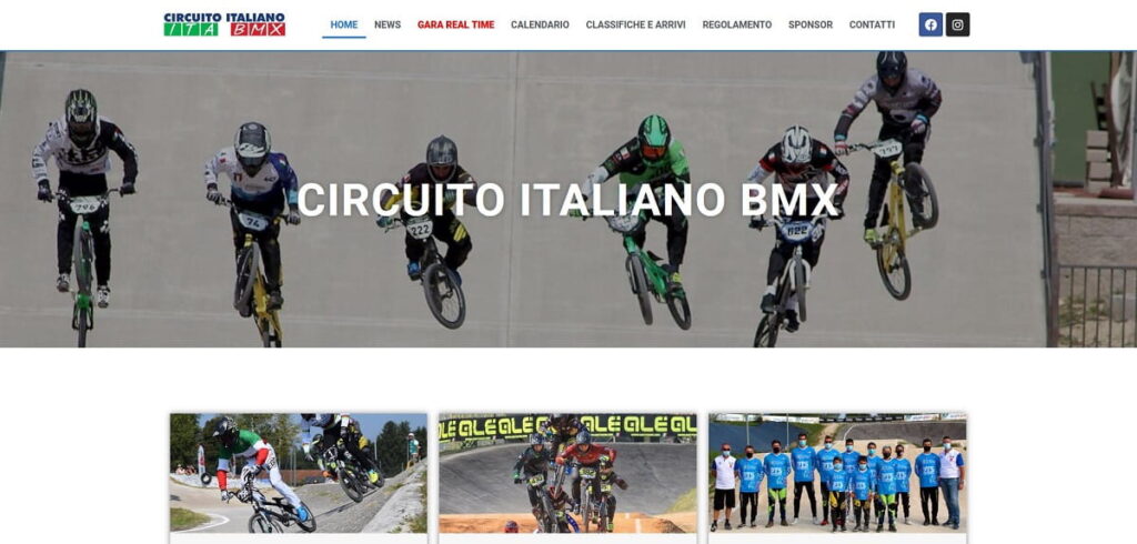 Credits sito web per gare di bmx